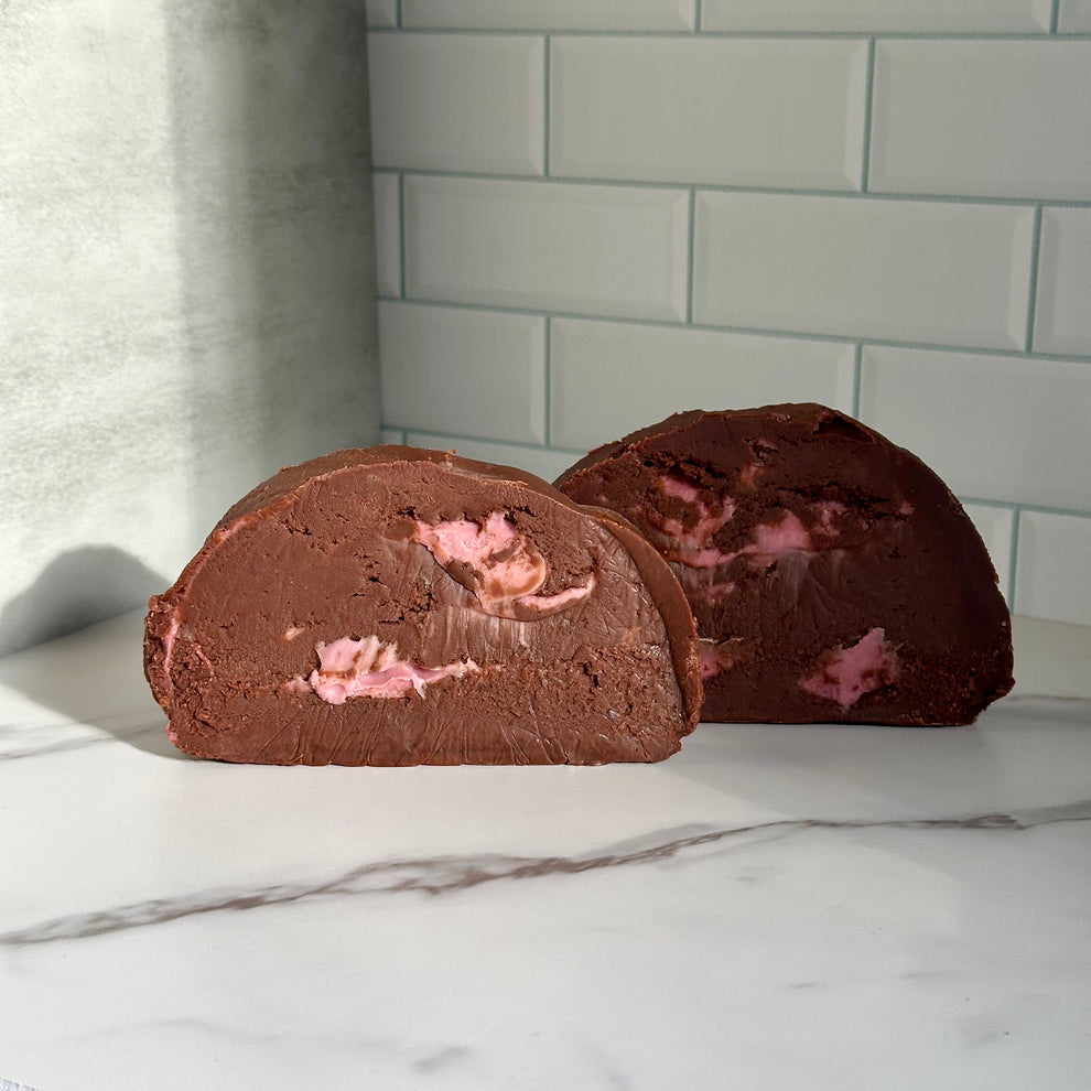 Double Chocolate Raspberry Fudge Slice – Uncle Leroy's Candy Kitchen